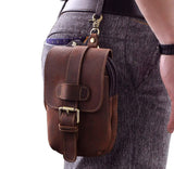 Leather Waist Bag Pouch Hook Belt Pack Phone Pouch 014