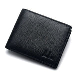 Men Leather Bifold Wallet Removable Flip Up Id Window with Passcase