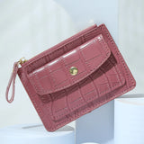 Rechargeable Women's Leather Front Pocket Wallet with Phone Pocket