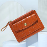 Rechargeable Women's Leather Front Pocket Wallet with Phone Pocket