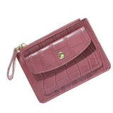 Rechargeable Women's Leather Front Pocket Wallet with Phone Pocket