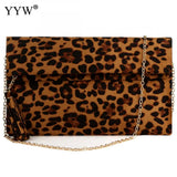 Leopard Brown Evening Bags Clutch Crossbody Bag Vintage Clutches And Purse