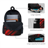 Red And Stripes Minimal Backpacks Men's Backpacks Bags For Women