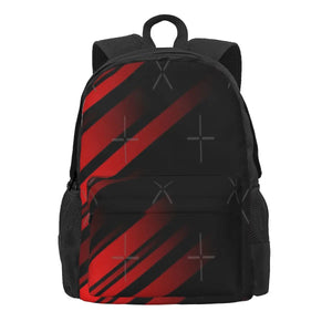 Red And Stripes Minimal Backpacks Men's Backpacks Bags For Women