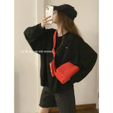 Red Bag Women's Nylon Bag Small Square Bag All-match One-shoulder Women's Bag