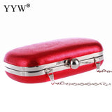 Red Mini Wedding Party Handbag Women Purse Evening Banquet Bride Clutch Bags