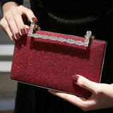 Red Handbags Crossbody Party Purse Small Clutch Women's Shoulder Bag
