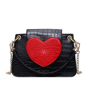 Red Heart Lady Shoulder Bag Love Women Handbag Gift Bag Women Messenger Bag