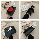 Red Heart Lady Shoulder Bag Love Women Handbag Gift Bag Women Messenger Bag
