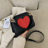 Red Heart Lady Shoulder Bag Love Women Handbag Gift Bag Women Messenger Bag