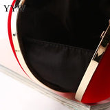 Red Heart Party Wedding Bag Evening Clutch Chain Shoulder