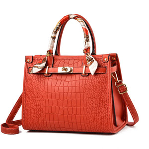 Red Mother Bag Handbag Wedding Bag PU Leather Large Capacity