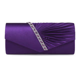 Red Silver Purple Evening Rhinestone Bag Lady Wedding Handbag