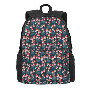 Red Toadstools Backpacks Men's Backpacks Bags For Women Kpop Zipper