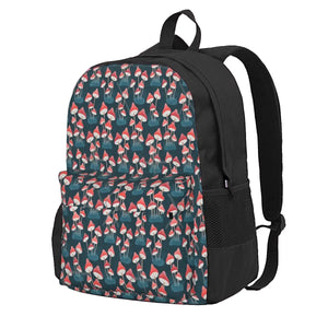 Red Toadstools Backpacks Men's Backpacks Bags For Women Kpop Zipper