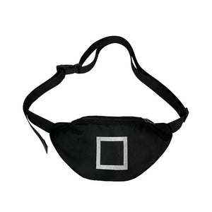 Reflective Geometric Pattern Chest Waist Bag Fanny Pack Mini Crossbody Phone Bag
