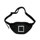 Reflective Geometric Pattern Chest Waist Bag Fanny Pack Mini Crossbody Phone Bag