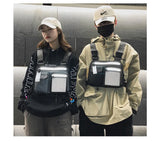Reflective Men Chest Rig Bag Tactical Hip-hop Chest Bag Men Functional Vest Pack
