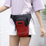 Reflective Nylon Drop Leg Bags Thigh Hip Bum Belt Bag Waist Fanny Pack