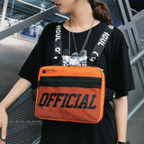 Reflective Streetwear Hip Hop Chest Rig Bag Men's Chest Bag Unisex Tactical