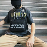 Reflective Streetwear Hip Hop Chest Rig Bag Men's Chest Bag Unisex Tactical