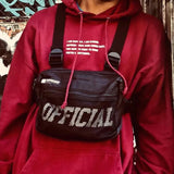 Reflective Streetwear Hip Hop Chest Rig Bag Men's Chest Bag Unisex Tactical