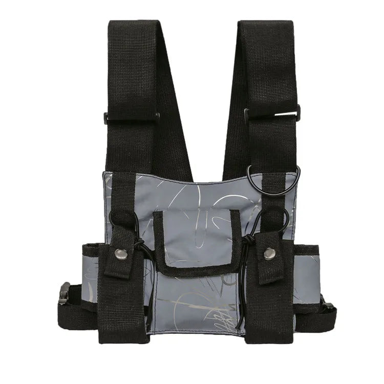 Reflective Vest Chest Rig Kanye West Waist Pack Chest Bag