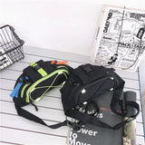 Reflective Waist Bag Unisex Shoulder Crossbody Chest Pack Hip Hop Nylon Fanny Pa