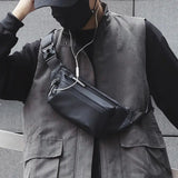Reflective Zipper Chest Pocket Waterproof Crossbody Bag G200