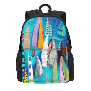 Regatta Segelbilder Marinemalerei Backpacks Men's Backpacks Bags For Women