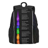 Reiki Chakra Backpacks Men's Women's Back Bag Child