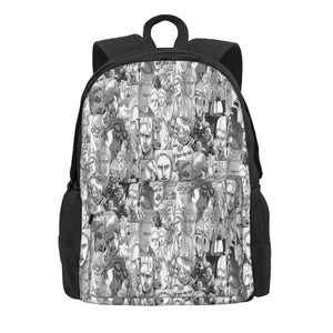 Manga Panels Backpacks Men Women Kids Recycled Child Backpacks
