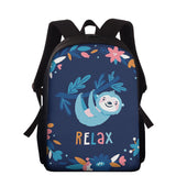 Sloth Cartoon Backpack School Bag Girls Bookbag Gift 15inch