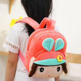 Plush Lightweight Book Bag Double Shoulder Bag