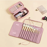 Waterproof Makeup Brush Organizer Travel Fold Cosmetic Bag