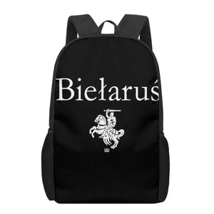 Belarus National Flag 3D Print Book Bag Set for Boys Girls Kids Backpack