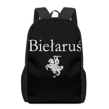 Belarus National Flag 3D Print Book Bag Set for Boys Girls Kids Backpack