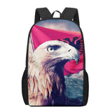 Albania Flag Kids School Bag Printing Backpack Shoulder Bag Boys Girls Book Bags