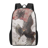 Albania Flag Kids School Bag Printing Backpack Shoulder Bag Boys Girls Book Bags
