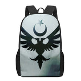 Albania Flag Kids School Bag Printing Backpack Shoulder Bag Boys Girls Book Bags