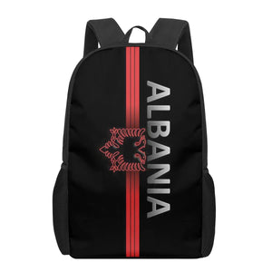 Albania Flag Kids School Bag Printing Backpack Shoulder Bag Boys Girls Book Bags