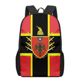 Albania Flag Kids School Bag Printing Backpack Shoulder Bag Boys Girls Book Bags