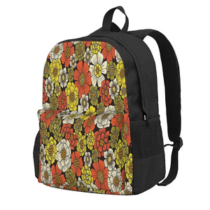 Vintage Floral Pattern Backpack for Men and Women
