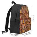 1970S Brown & Orange Backpacks Men's & Women's School Bag Girl