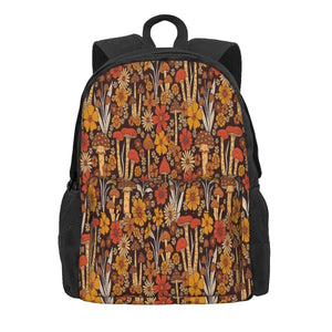 1970S Brown & Orange Backpacks Men's & Women's School Bag Girl