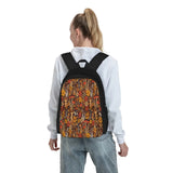 1970S Brown & Orange Backpacks Men's & Women's School Bag Girl