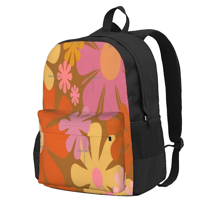 Retro Flowers Backpack Men Women Handbag Back Packs Bag For Women