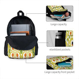60s Pattern Backpacks Retro Style Men's & Women's Recycled Bag