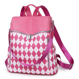 Retro PU Leather Rucksack Travel Backpack Women Shoulder School Bags