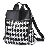 Retro PU Leather Rucksack Travel Backpack Women Shoulder School Bags